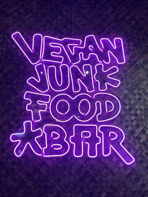 Name says it all and the food and atmosphere deliver!  at Vegan Junk Food Bar - El Born in Barcelona