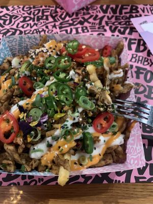 Dirty fries   at Vegan Junk Food Bar - El Born in Barcelona