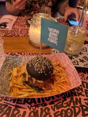 VJFBaby Burger at Vegan Junk Food Bar - El Born in Barcelona