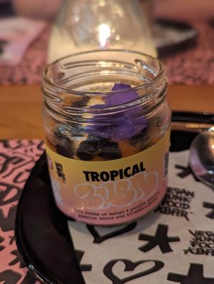 Tropical Buba - Fruity dessert at Vegan Junk Food Bar - El Born in Barcelona