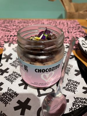 Brownie jar   at Vegan Junk Food Bar - El Born in Barcelona