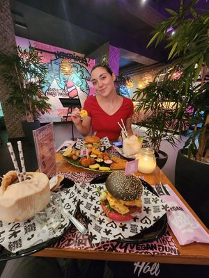 Delicious and tasty "junk" food !! The place is amazing and so original ! Staff is amazing 👌👌 10/10 at Vegan Junk Food Bar - El Born in Barcelona