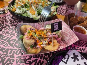 Calamari ....yes vegan    at Vegan Junk Food Bar - El Born in Barcelona