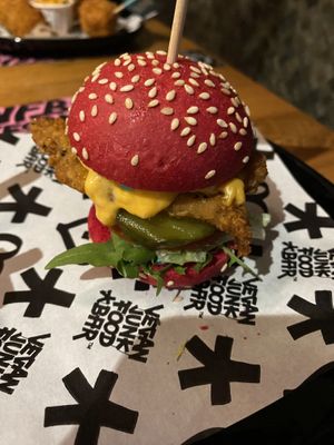 Mini slider   at Vegan Junk Food Bar - El Born in Barcelona