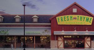 Welcome at Fresh Thyme Farmers Market in Bloomington