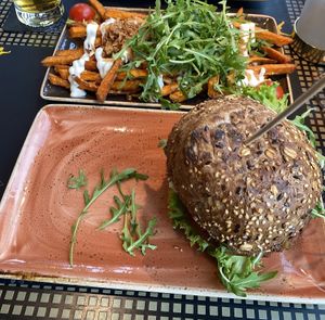 Vegan burger  at Peter Pane in Timmendorfer Strand