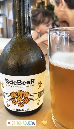 Beer gluten free at Sa Tomaquera in Blanes