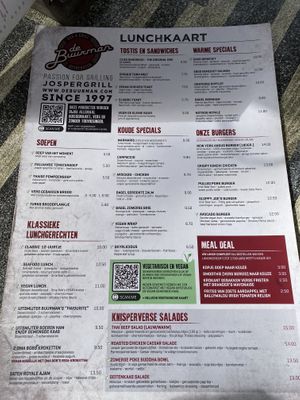 Menu at De Buurman in Heerenveen