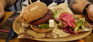 The Vegan Beet Burger at De Buurman in Heerenveen