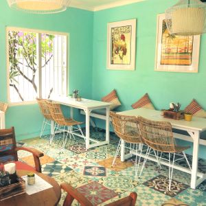 Warung Dapur Deli cosy interior at Dapur Deli in Sanur