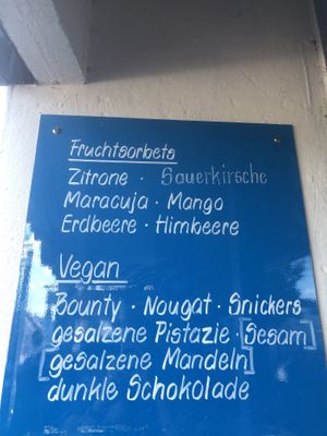 Vegan choices   at Die Eiserei in Rutesheim