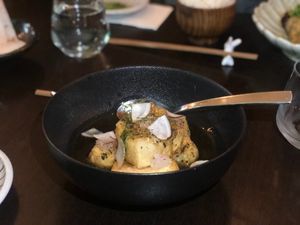 Agadashi tofu (vegan) at MR. RYU in Balaclava