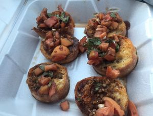 bruschetta at The Cordial Cork in Richmond