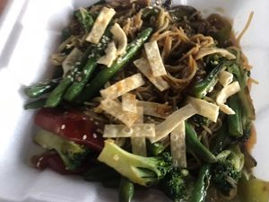 sesame stir fry at The Cordial Cork in Richmond