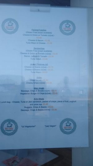 Vegan options at Ralphy's in Morecambe