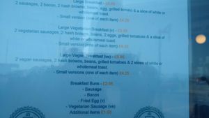 Vegan breakfast at Ralphy's in Morecambe