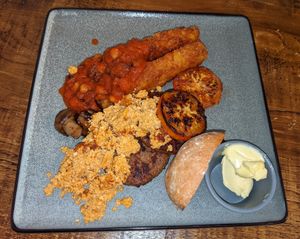 Full vegan breakfast at Vegged in Chesterfield