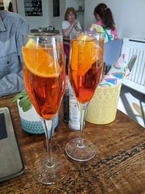 Course 1 of the set menu at the Vegged Italian Night in July 2022 - cocktails at Vegged in Chesterfield