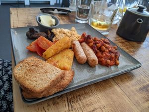 Vegan full English at Vegged in Chesterfield