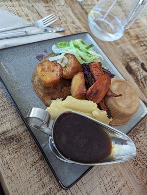 Sunday lunch with mushroom pie at Vegged in Chesterfield