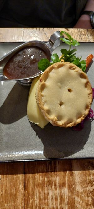 "Chicken" and leek pie at Vegged in Chesterfield