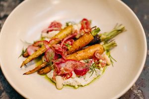 Heirloom carrots share plate at Mother in Fremantle