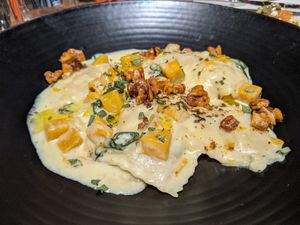 Pumpkin Ravioli at Mother in Fremantle
