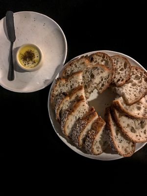 North Street Bakery Sourdough & Cultured Wattleseed Butter  at Mother in Fremantle