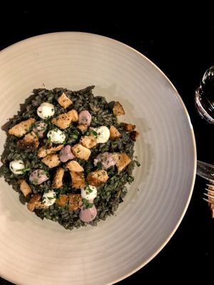 ‘Squid’ Ink Risotto at Mother in Fremantle
