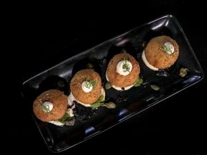 Sundried Tomato & Mozzarella Arancini at Mother in Fremantle