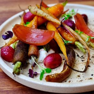 Heirloom carrots at Mother in Fremantle