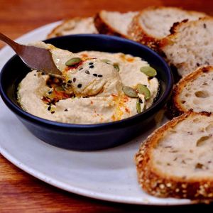 Smoked hummus  at Mother in Fremantle