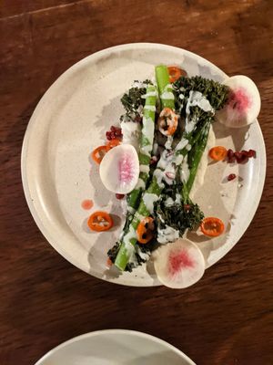 Broccolini with chilli at Mother in Fremantle