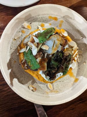 Potatoes with pumpkin puree at Mother in Fremantle