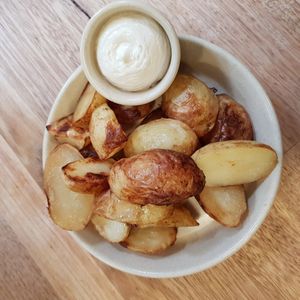 Roasted Potatoes & Smoked 'Aioli' at Mother in Fremantle
