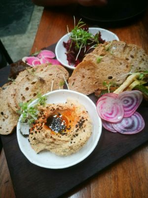 They forgot olives + almond feta for our sharing board :( at Mother in Fremantle