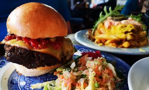 Black Pudding Burger at The Prince Albert in Hastings