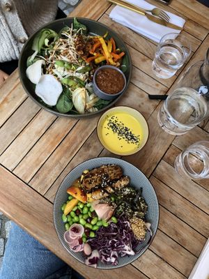 Gade gado + poke bowl at Gostilna Vida in Ljubljana