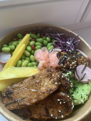 Poke bowl with tempeh (delivery) at Gostilna Vida in Ljubljana