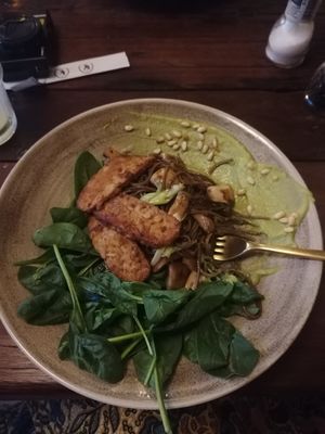 Soba noodles at Gostilna Vida in Ljubljana