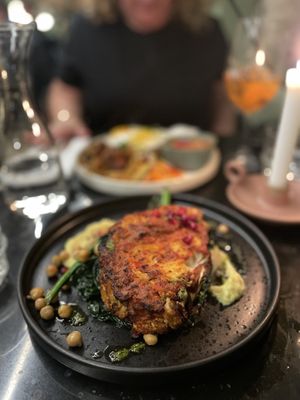 Roasted cauliflower with harissa   at Gostilna Vida in Ljubljana