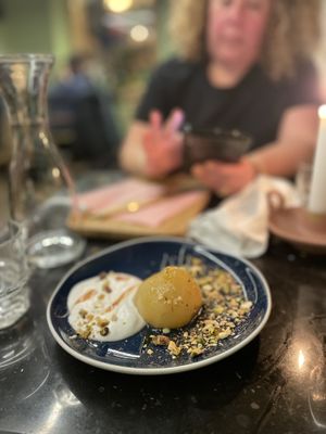 Pear & chocolate dessert  at Gostilna Vida in Ljubljana