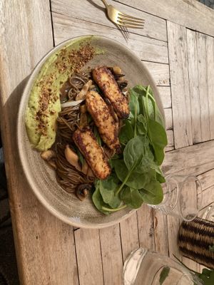 Soba noodles   at Gostilna Vida in Ljubljana