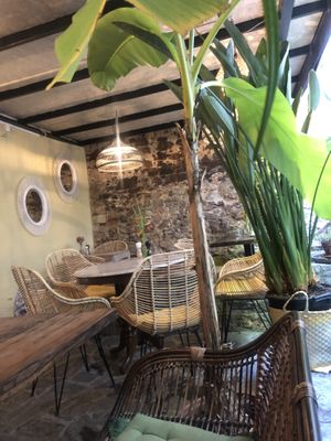 beautiful patio in the backyard  at Gostilna Vida in Ljubljana