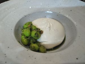 Burrata at Sow Vegan in Kowloon