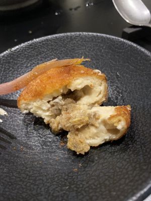 The inside of the danish pancake, INSANE at Sow Vegan in Kowloon