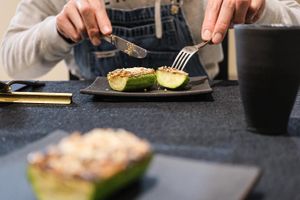 Zucchini  at Sow Vegan in Kowloon