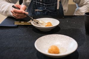 Lemon tea Aiyu  at Sow Vegan in Kowloon