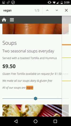 All soups are vegan at Habebes Cafe in Queenstown