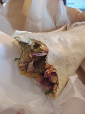 Falafel wrap £5.20 at The Falafel Stall in Swansea